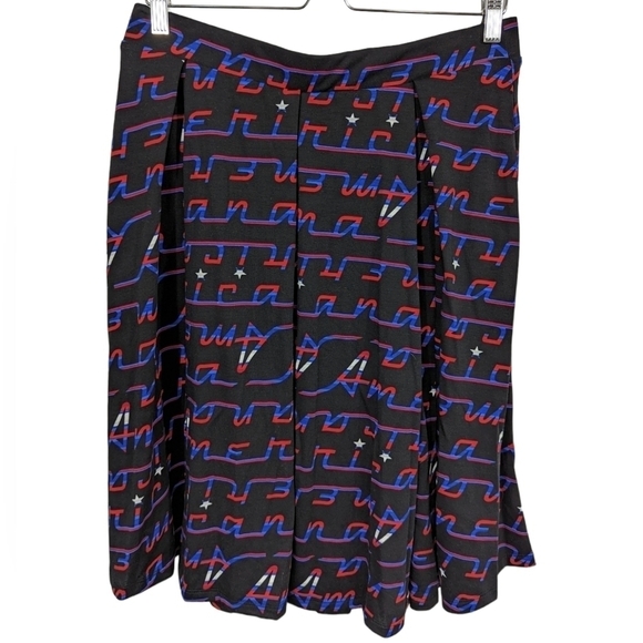 LuLaRoe Americana A-Line Skirt Sz L - Picture 1 of 9